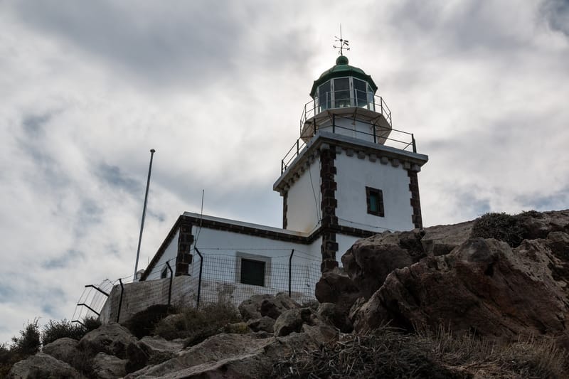Lighthouse in Akrotiri, Santorin, Greece