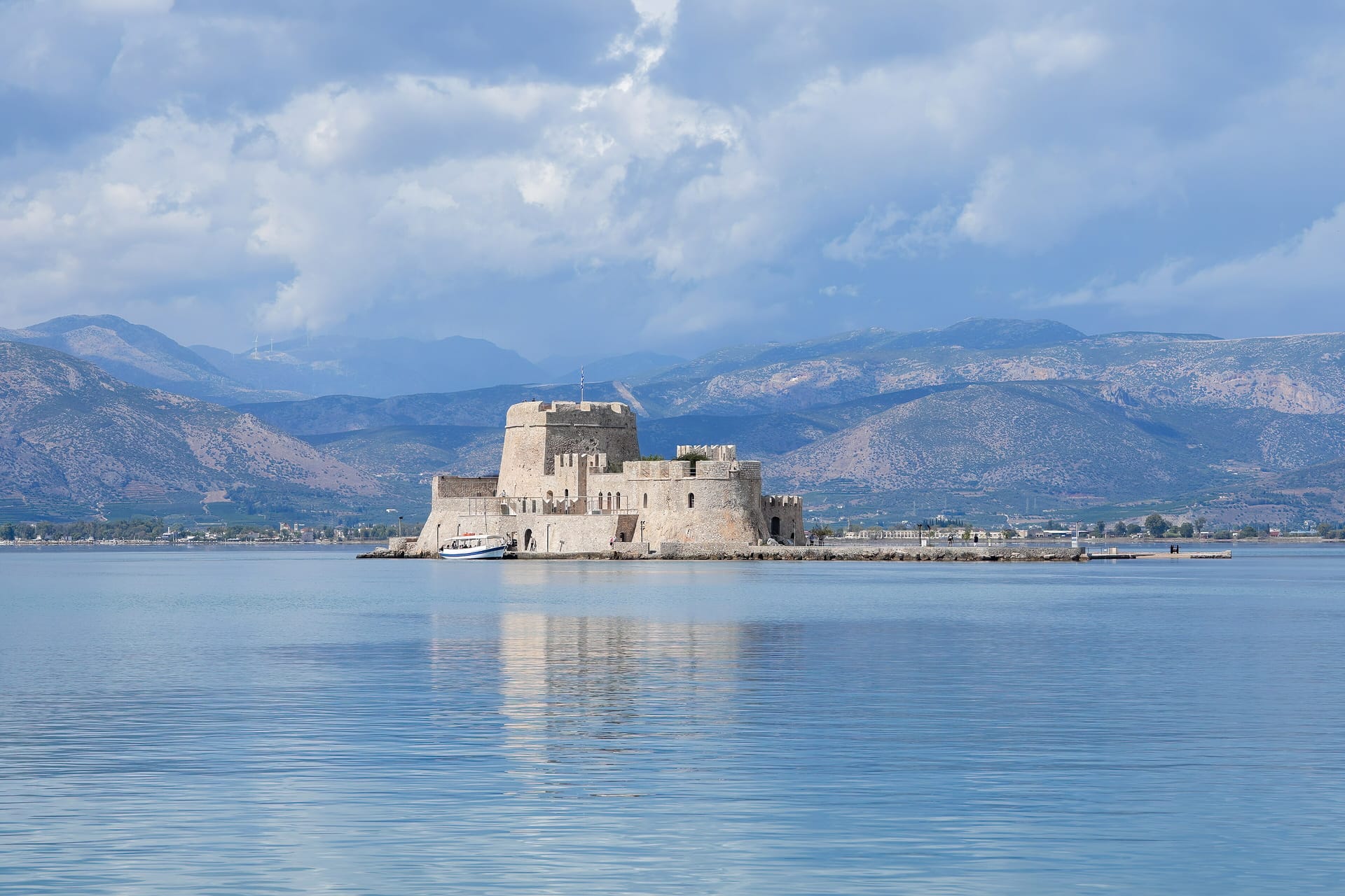 Bourtzi Castle in Nafplio, Greece