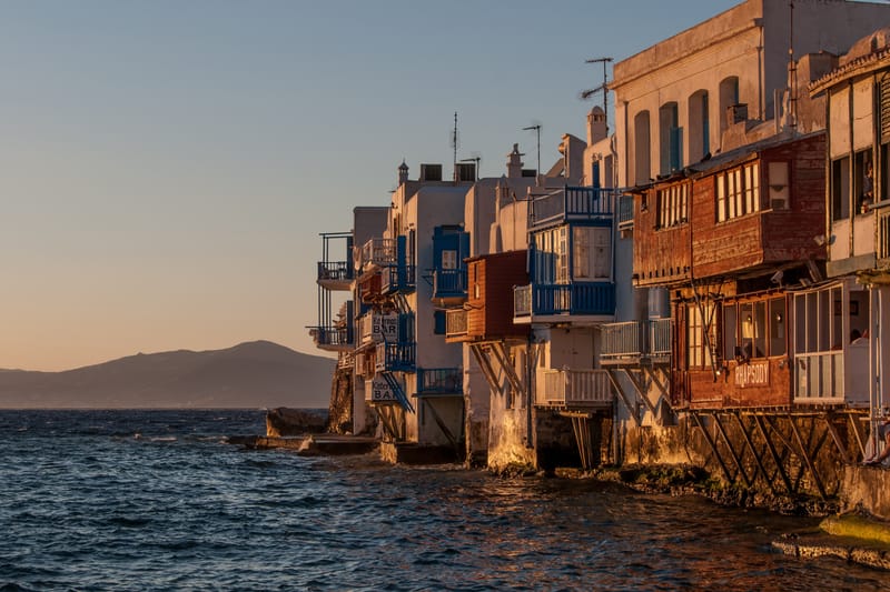 Sunset of Mykonos, Greece