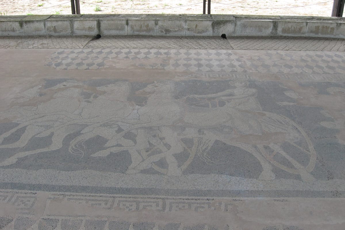 Mosaic at ancient Pella