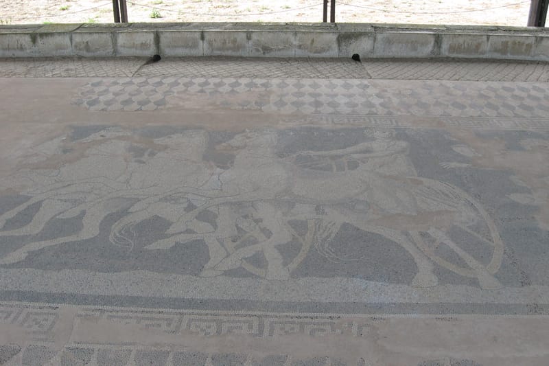 Mosaic at ancient Pella