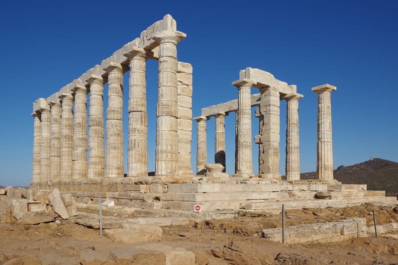Greece, Temple of Poseidon at Cape Sounion